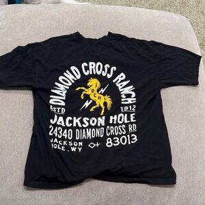 Diamond Cross Ranch Black T-Shirt